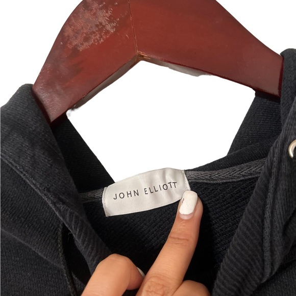 JOHN ELLIOT Kake Black Hoodie Sweatshirt - Picture 9 of 9